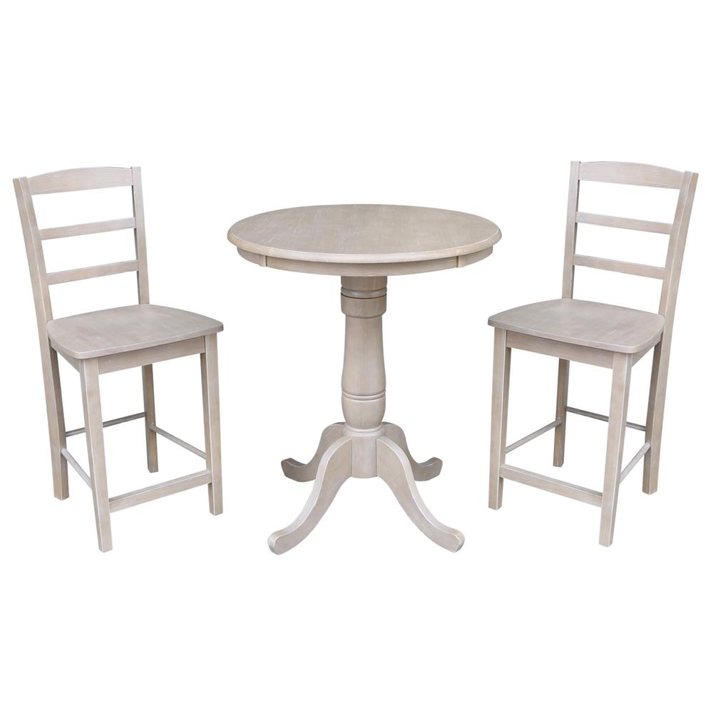 30" Round Top Pedestal Table - 34.9"H. Picture 11