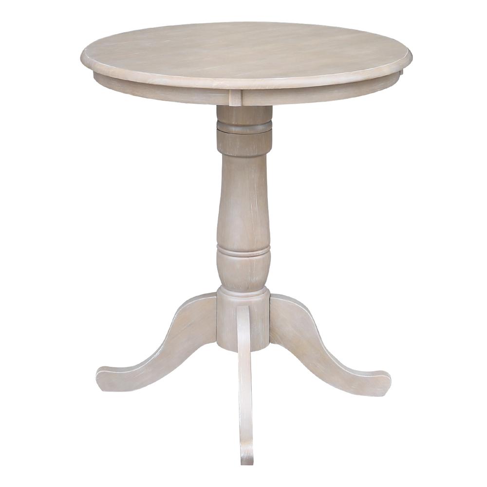 30" Round Top Pedestal Table - 34.9"H. Picture 2