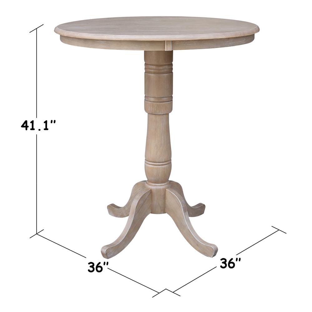 36" Round Top Pedestal Table - 34.9"H. Picture 4