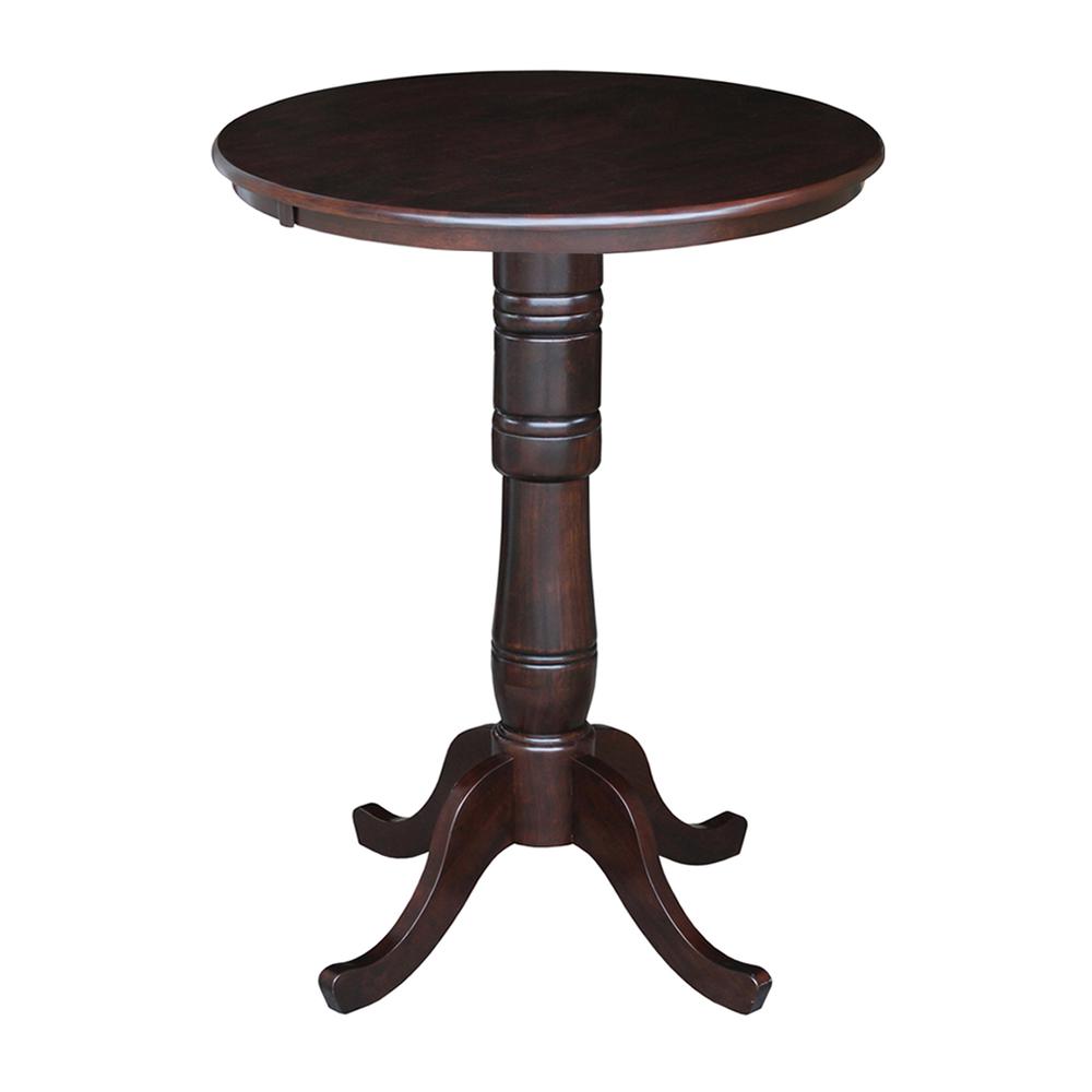 30" Round Top Pedestal Table - 34.9"H. Picture 3