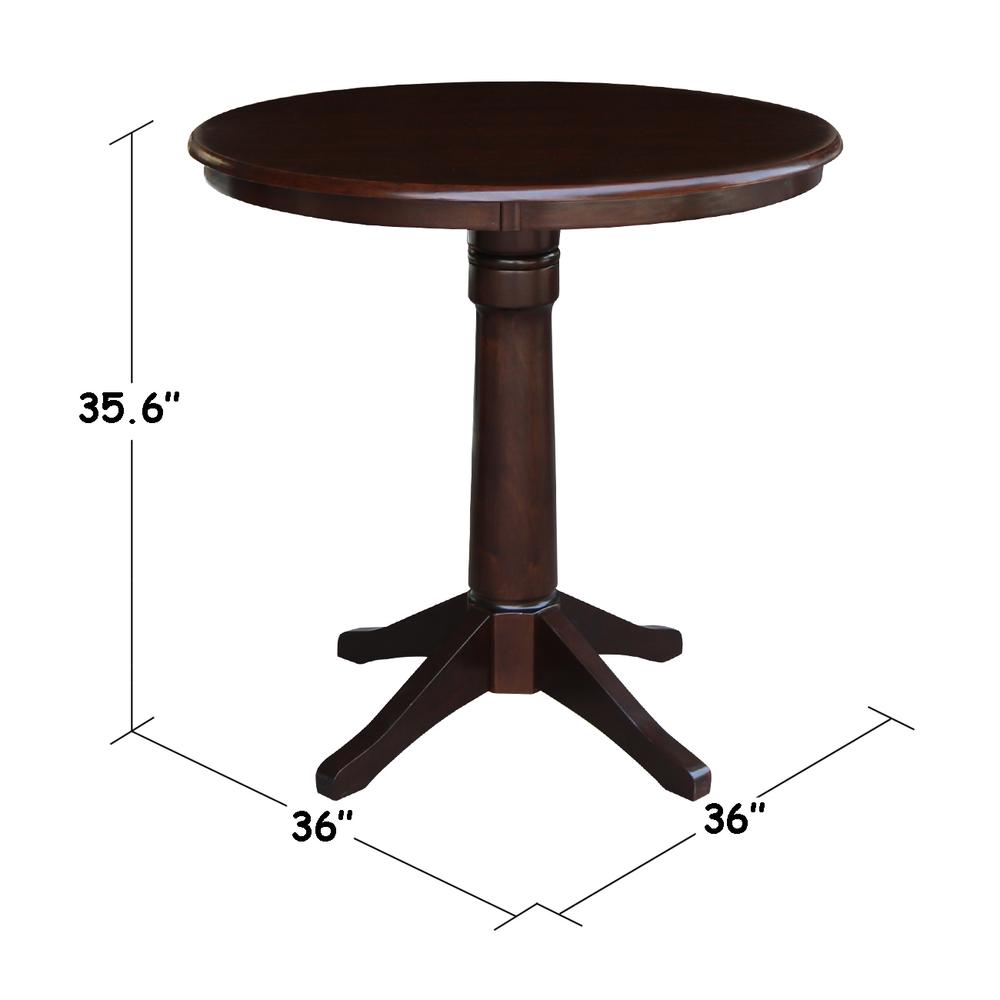 36" Round Top Pedestal Table - 28.9"H. Picture 1