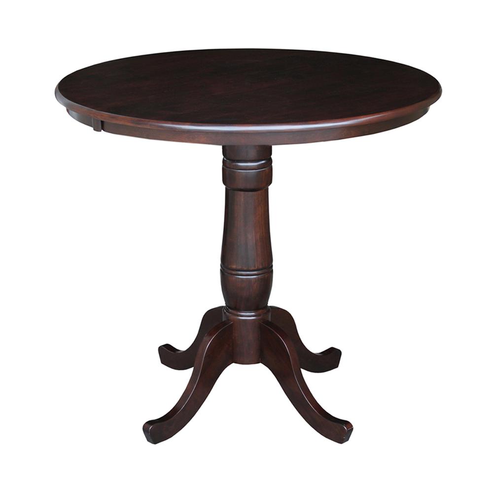 36" Round Top Pedestal Table - 34.9"H. Picture 4