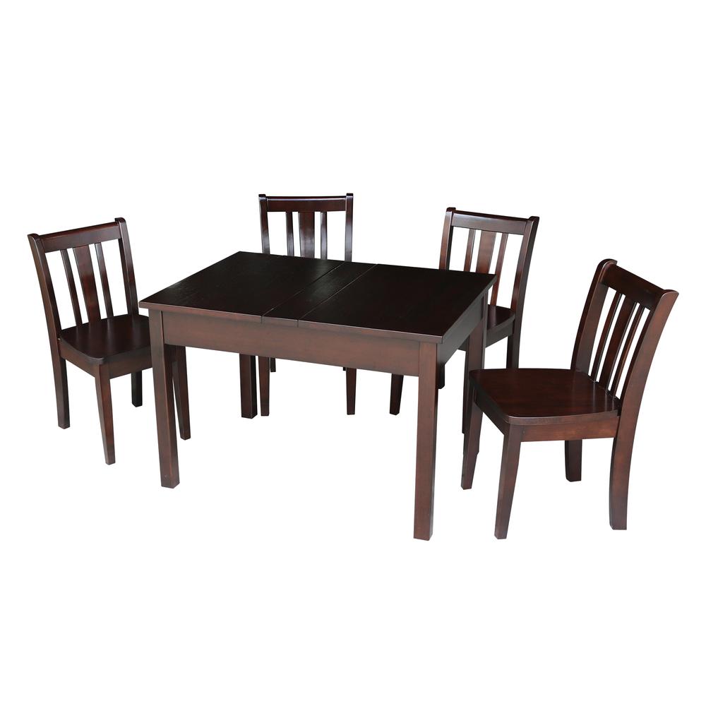 Table With 4 San Remo Juvenile Chairs, Rich Mocha. Picture 3