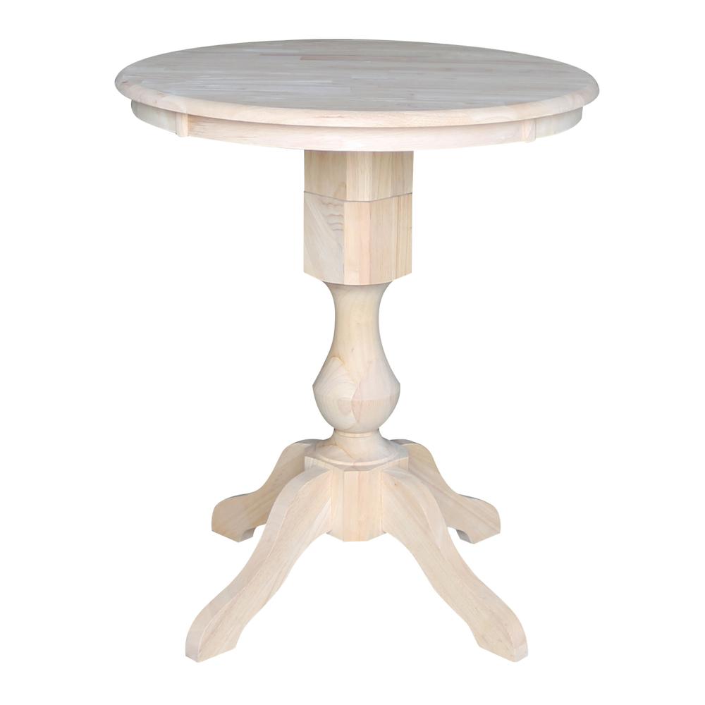 30" Round Top Pedestal Table - 34.9"H. Picture 10