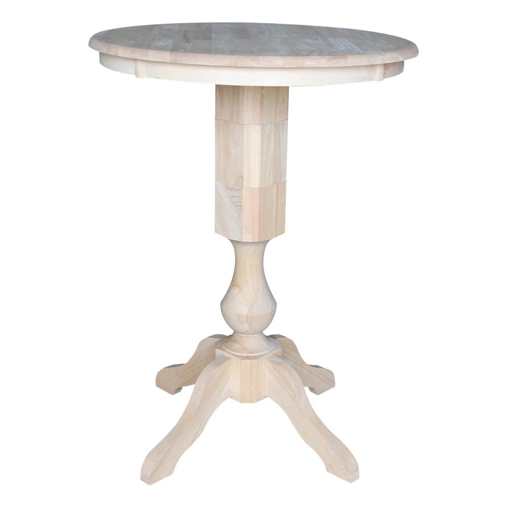 30" Round Top Pedestal Table - 34.9"H. Picture 8