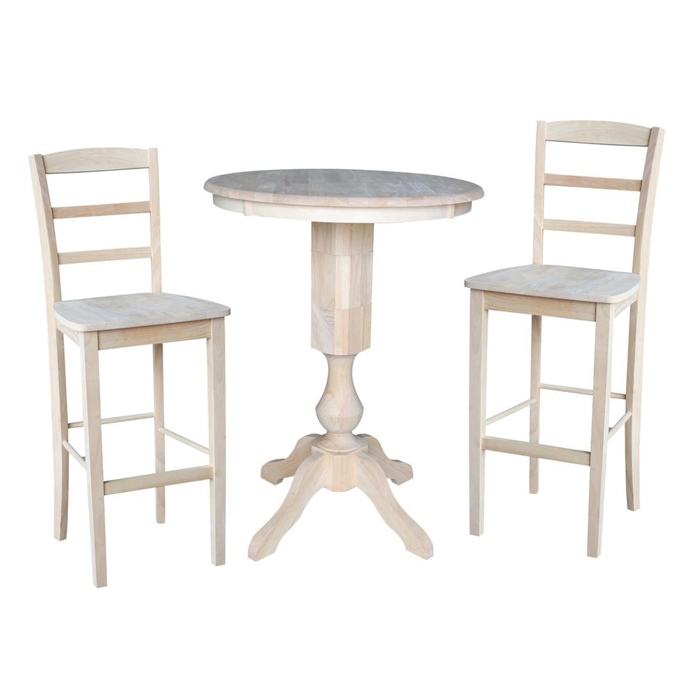 30" Round Top Pedestal Table - 34.9"H. Picture 7
