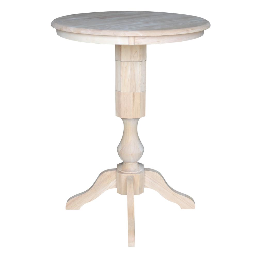 30" Round Top Pedestal Table - 34.9"H. Picture 5