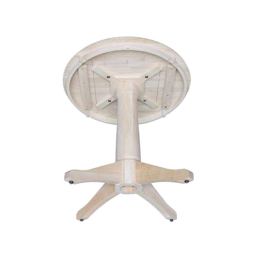 30" Round Top Pedestal Table - 28.9"H. Picture 4