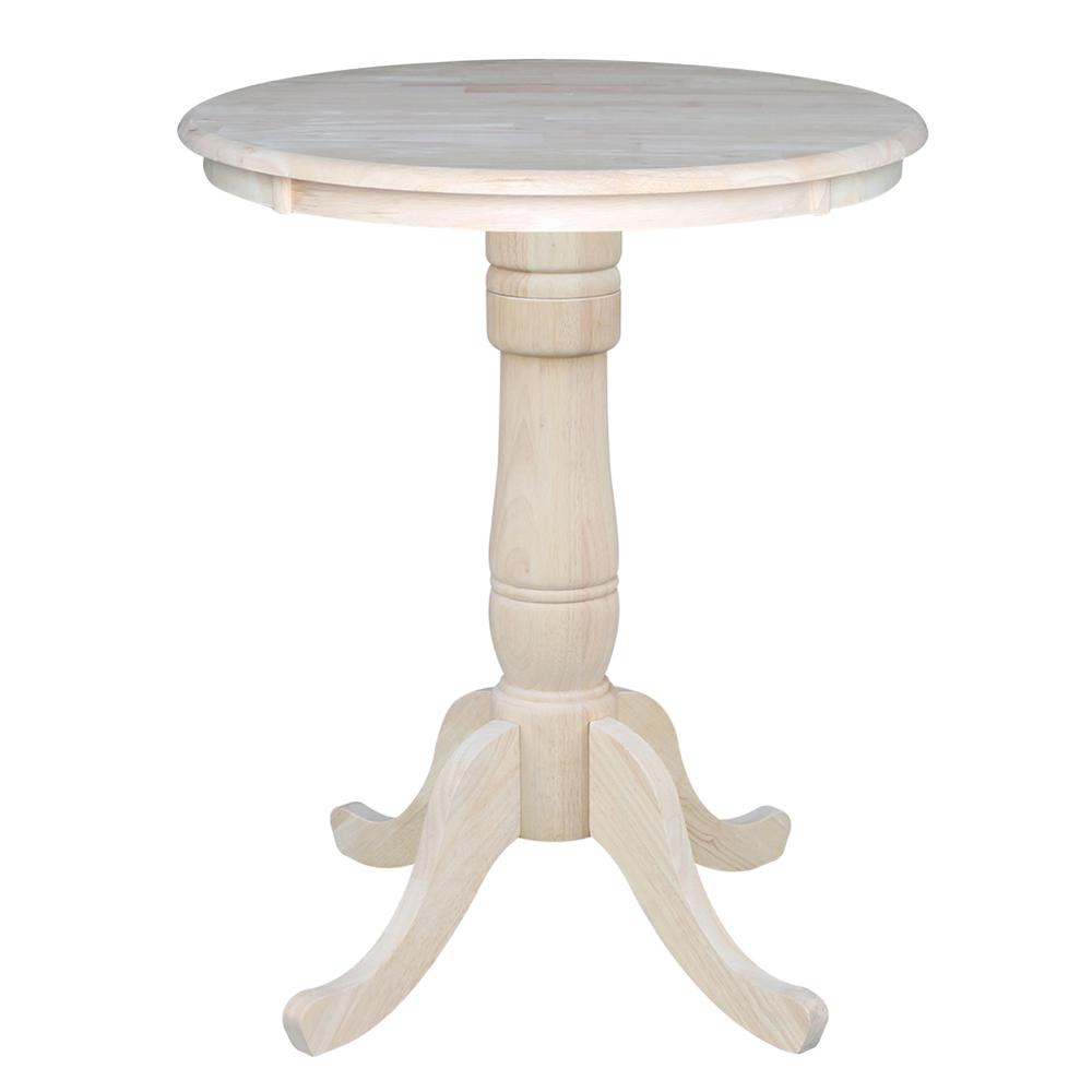 30" Round Top Pedestal Table - 34.9"H. Picture 8