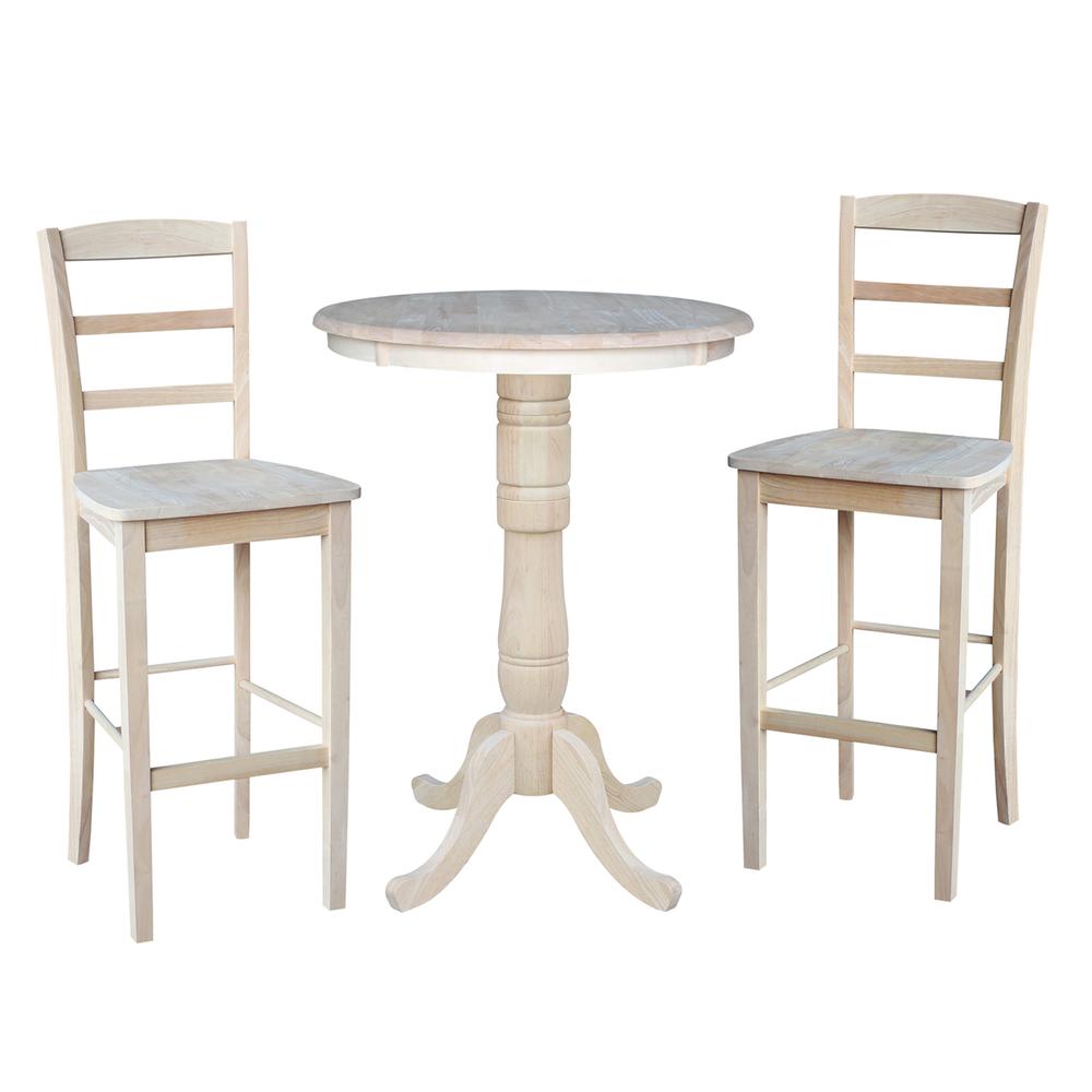 30" Round Top Pedestal Table - 34.9"H. Picture 5