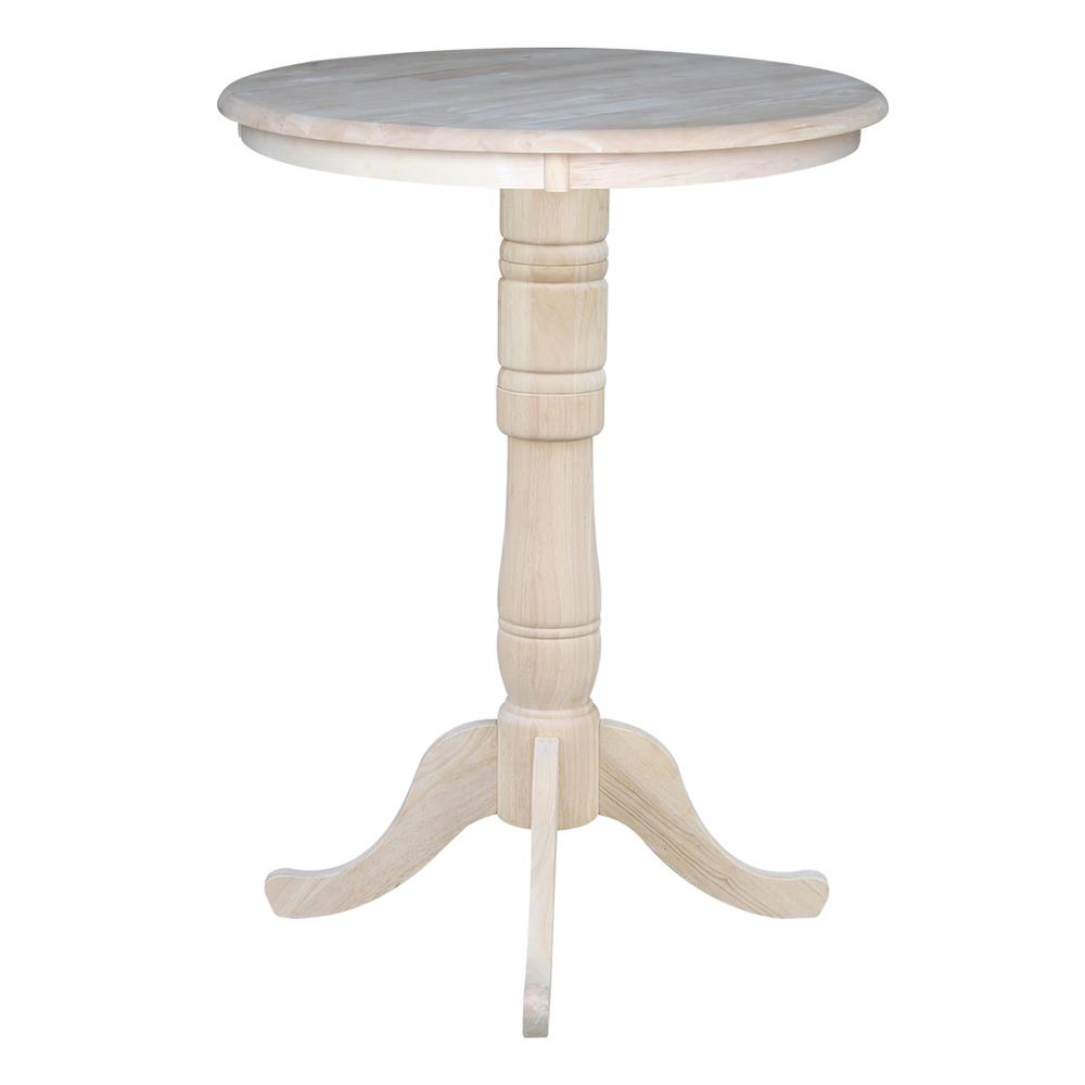 30" Round Top Pedestal Table - 34.9"H. Picture 4