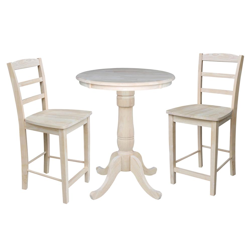 30" Round Top Pedestal Table - 34.9"H. Picture 7