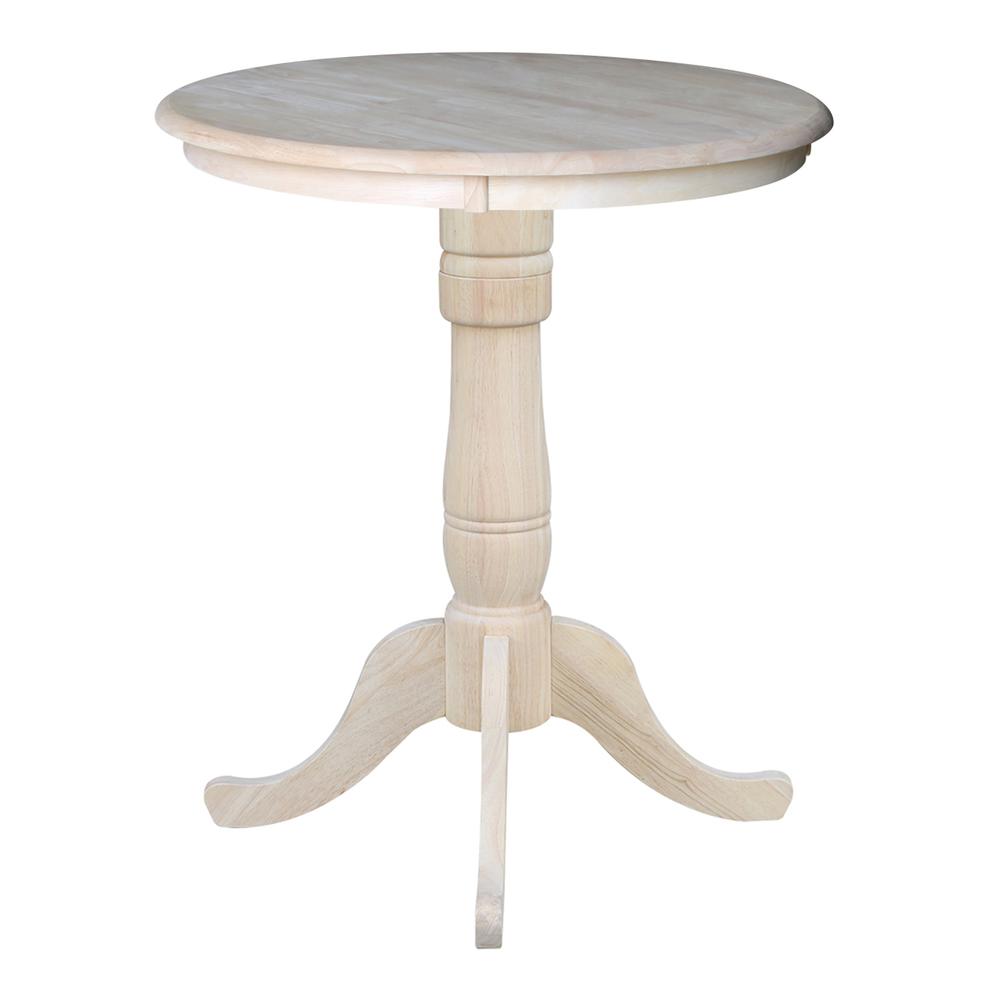 30" Round Top Pedestal Table - 34.9"H. Picture 2
