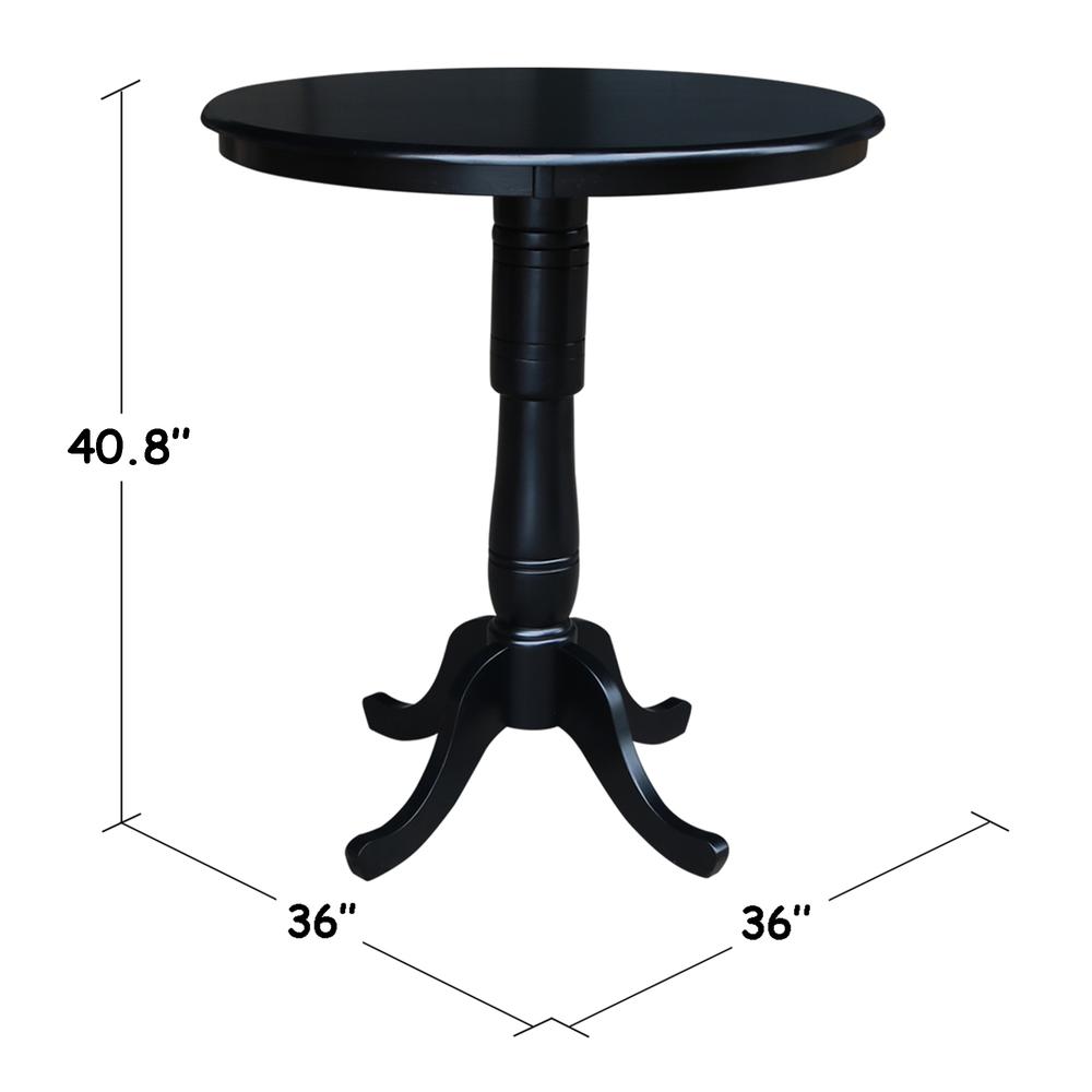 36" Round Top Pedestal Table - 34.9"H. Picture 4