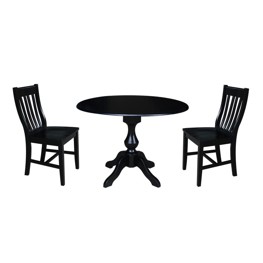 42" Round Dual Drop Leaf Pedestal Table,  29.5"H. Picture 22