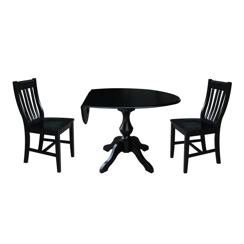 42" Round Dual Drop Leaf Pedestal Table,  29.5"H. Picture 20
