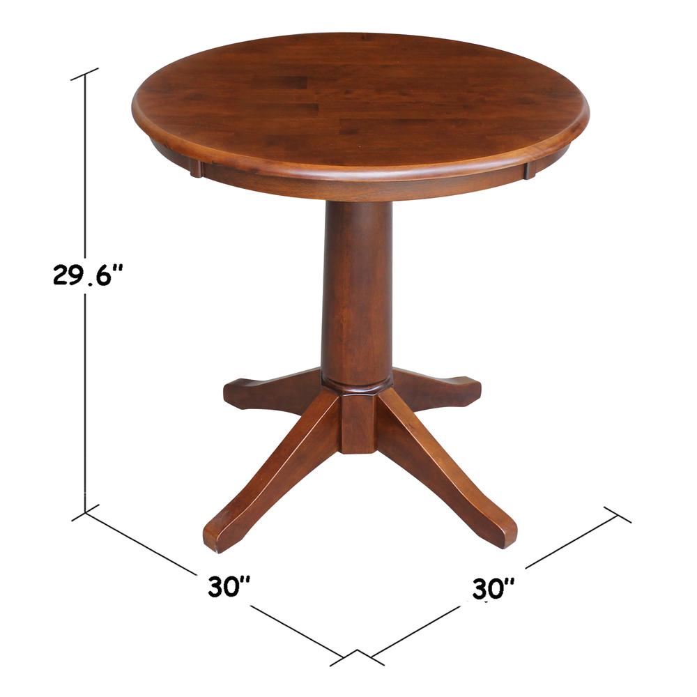 30" Round Top Pedestal Table - 28.9"H. Picture 1