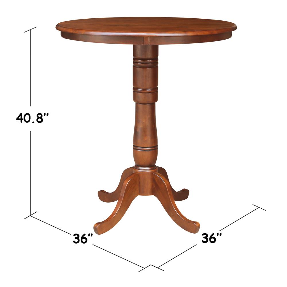 36" Round Top Pedestal Table - 34.9"H. Picture 4