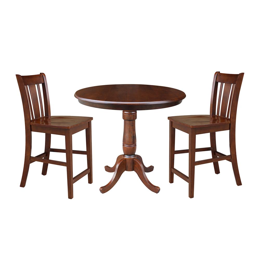 36" Round Top Pedestal Table - 34.9"H. Picture 8
