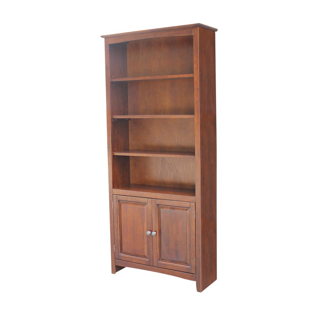 Shaker Bookcase - 72"H , Espresso. Picture 8