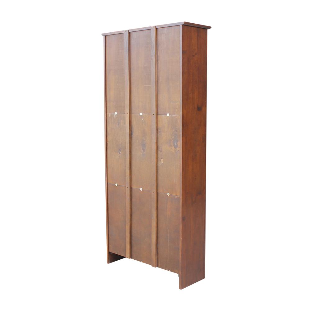 Shaker Bookcase - 72"H , Espresso. Picture 1