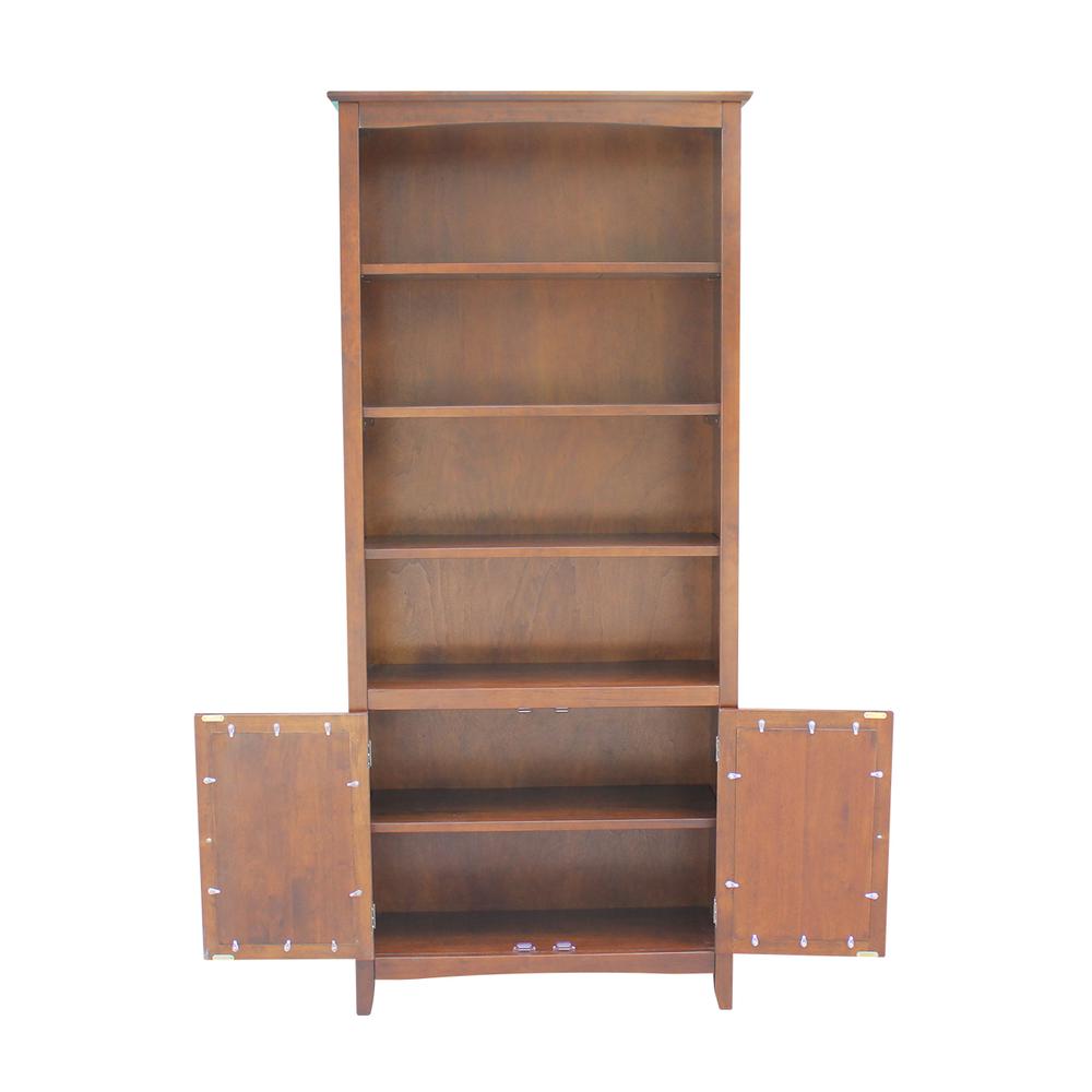 Shaker Bookcase - 72"H , Espresso. Picture 3