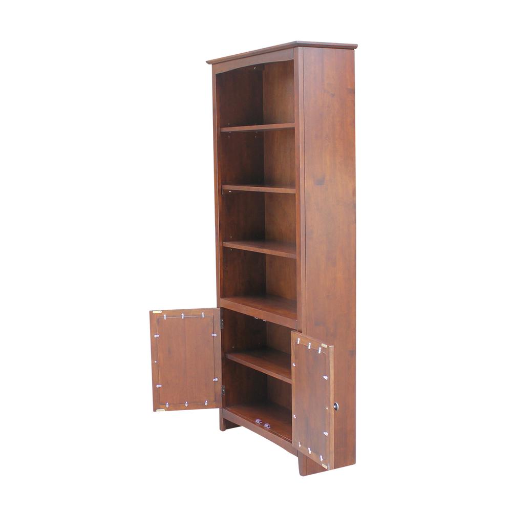 Shaker Bookcase - 72"H , Espresso. Picture 6