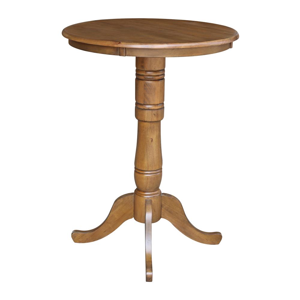 30" Round Top Pedestal Table - 34.9"H. Picture 5