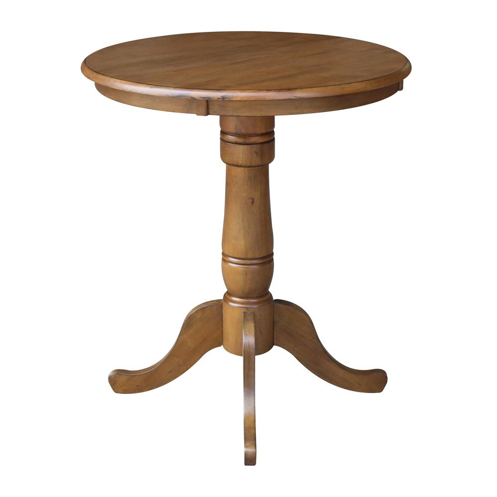 30" Round Top Pedestal Table - 34.9"H. Picture 2