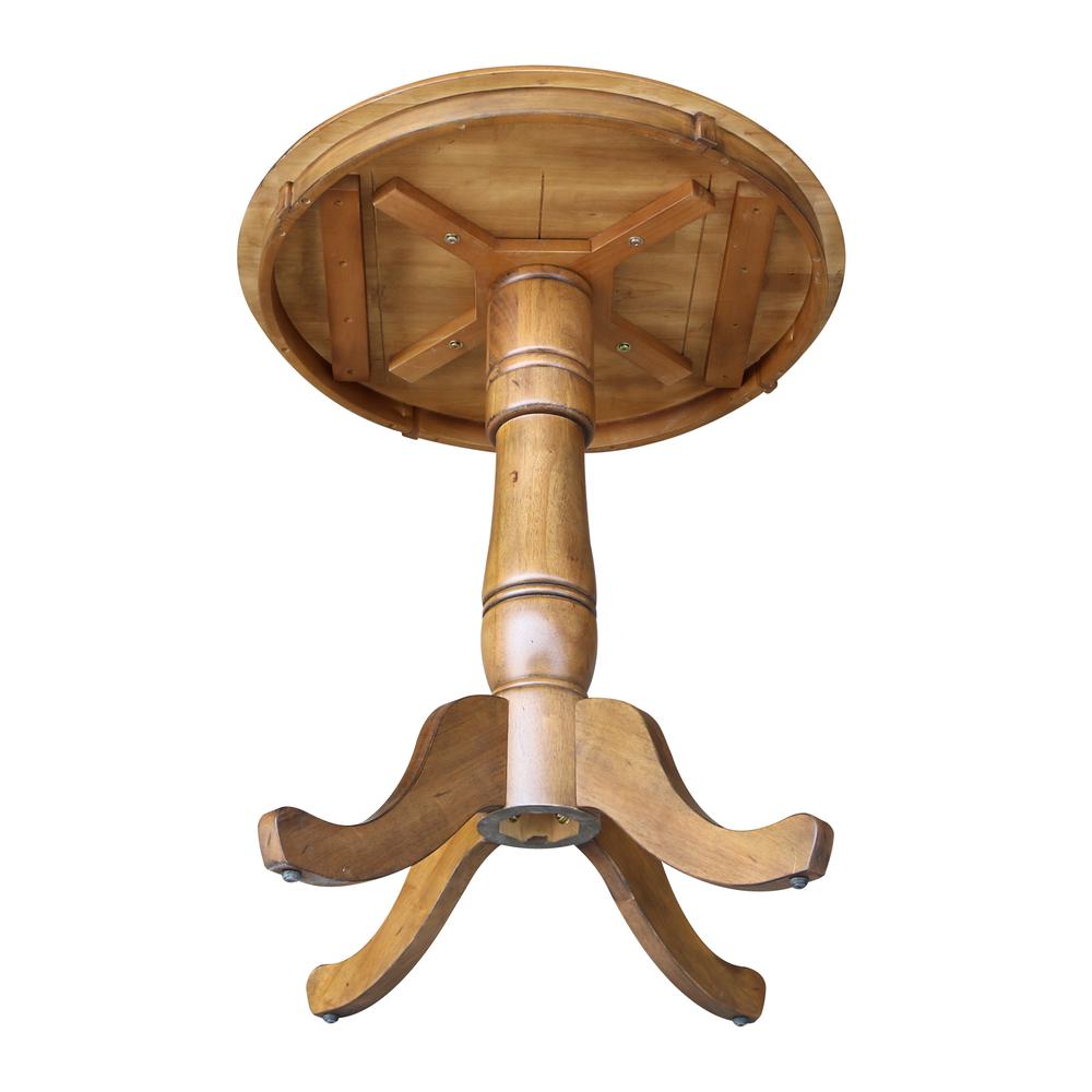 30" Round Top Pedestal Table - 34.9"H. Picture 3