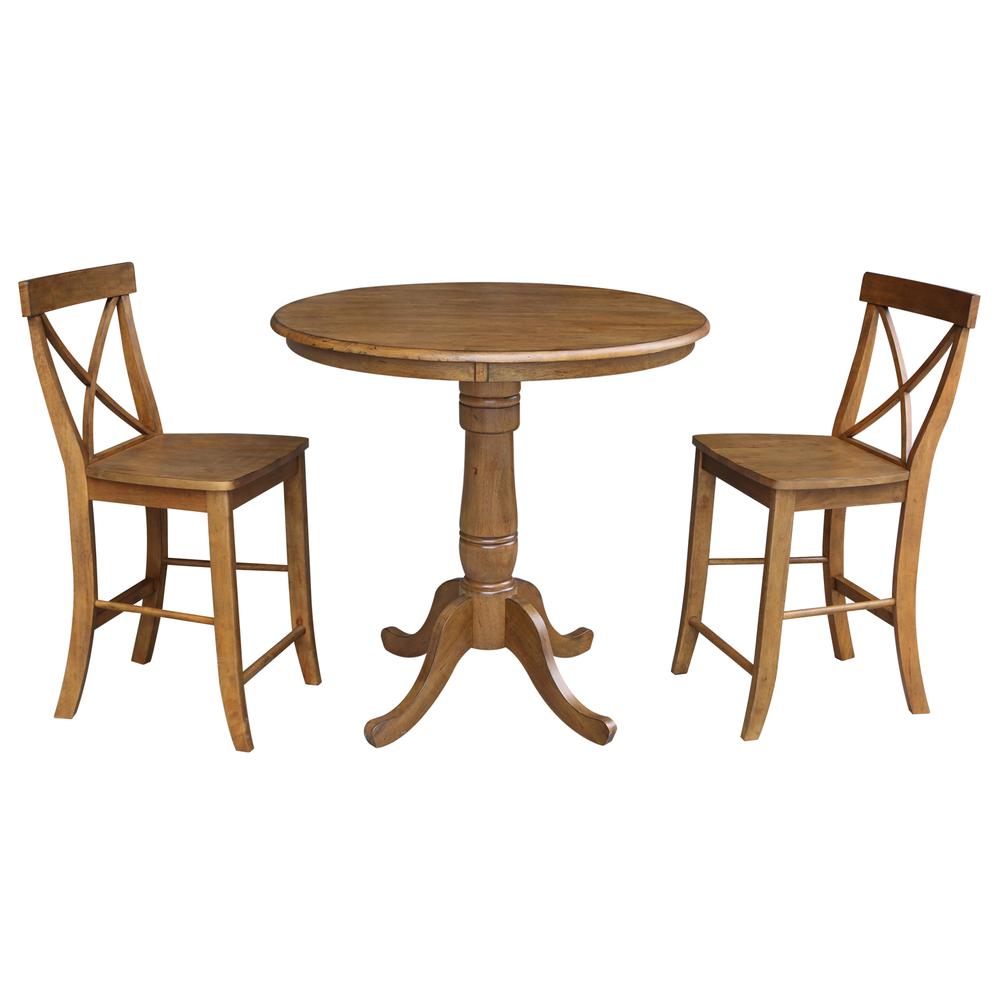 36" Round Top Pedestal Table - 34.9"H. Picture 9