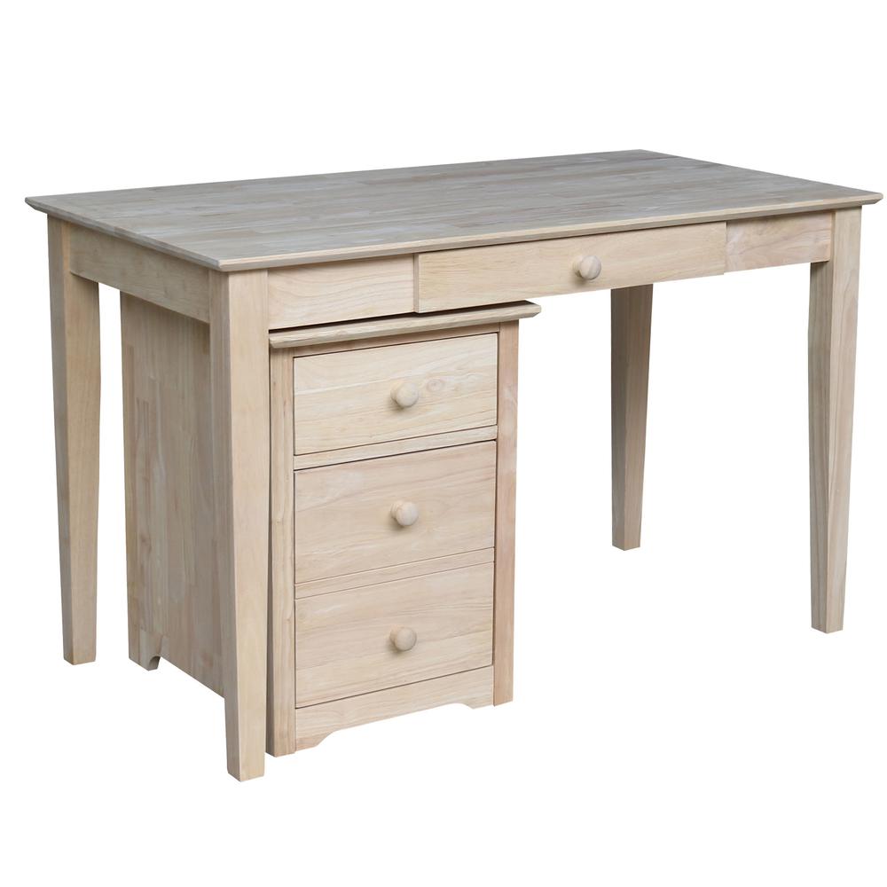 Two drawer File Cabinet with OF-41 desk, Unfinished. Picture 9