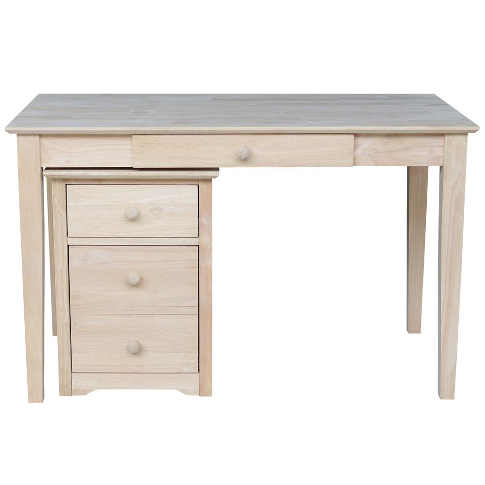 Two drawer File Cabinet with OF-41 desk, Unfinished. Picture 3
