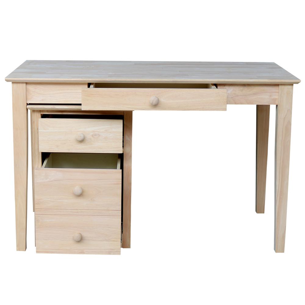 Two drawer File Cabinet with OF-41 desk, Unfinished. Picture 2
