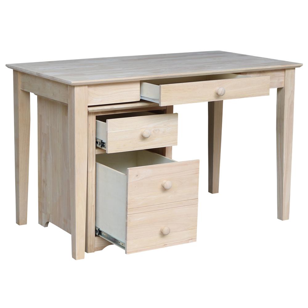 Two drawer File Cabinet with OF-41 desk, Unfinished. Picture 4