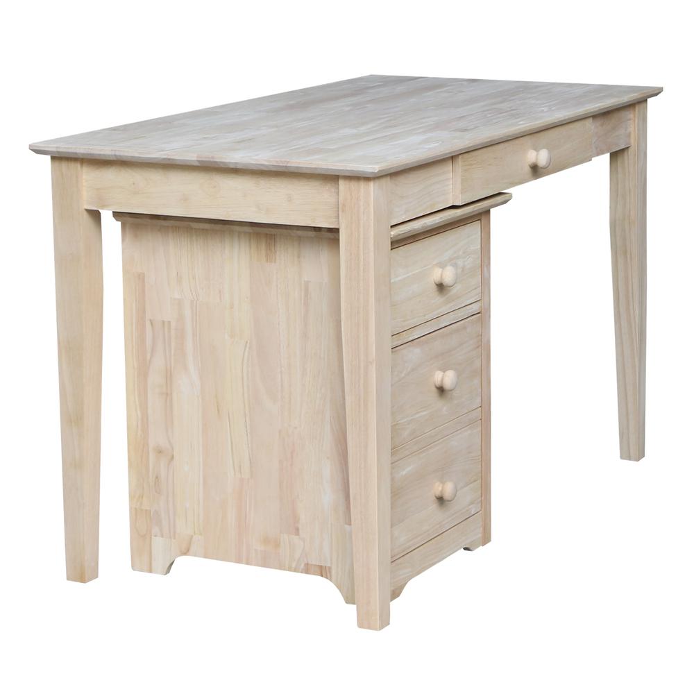 Two drawer File Cabinet with OF-41 desk, Unfinished. Picture 6