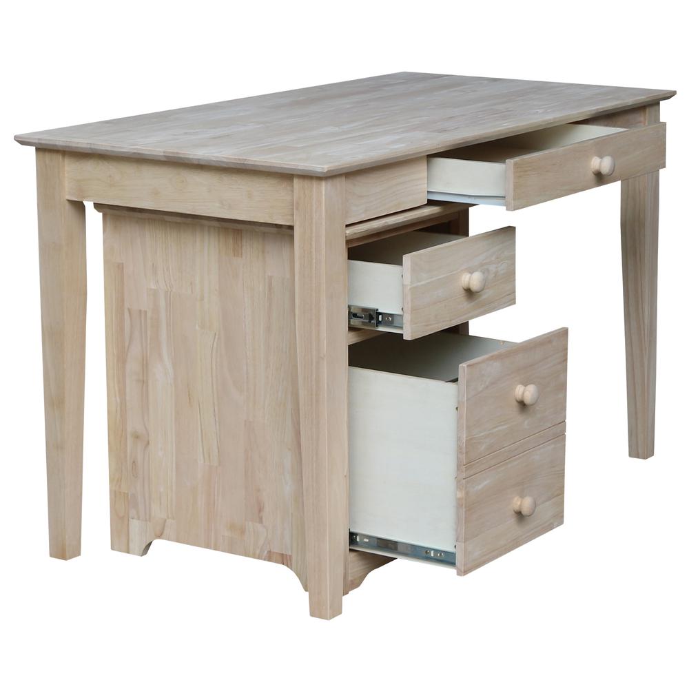 Two drawer File Cabinet with OF-41 desk, Unfinished. Picture 5