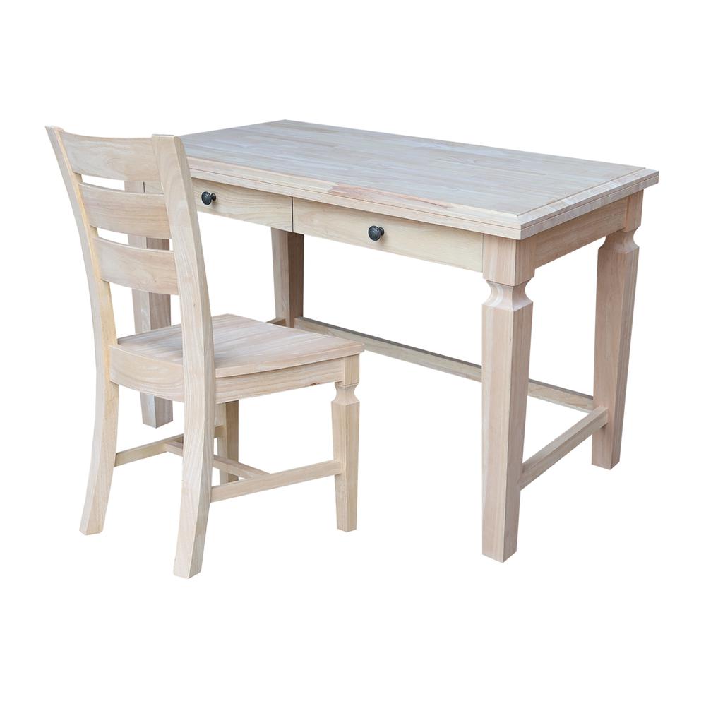 Vista Desk with 2 Drawers and Chair. Picture 1