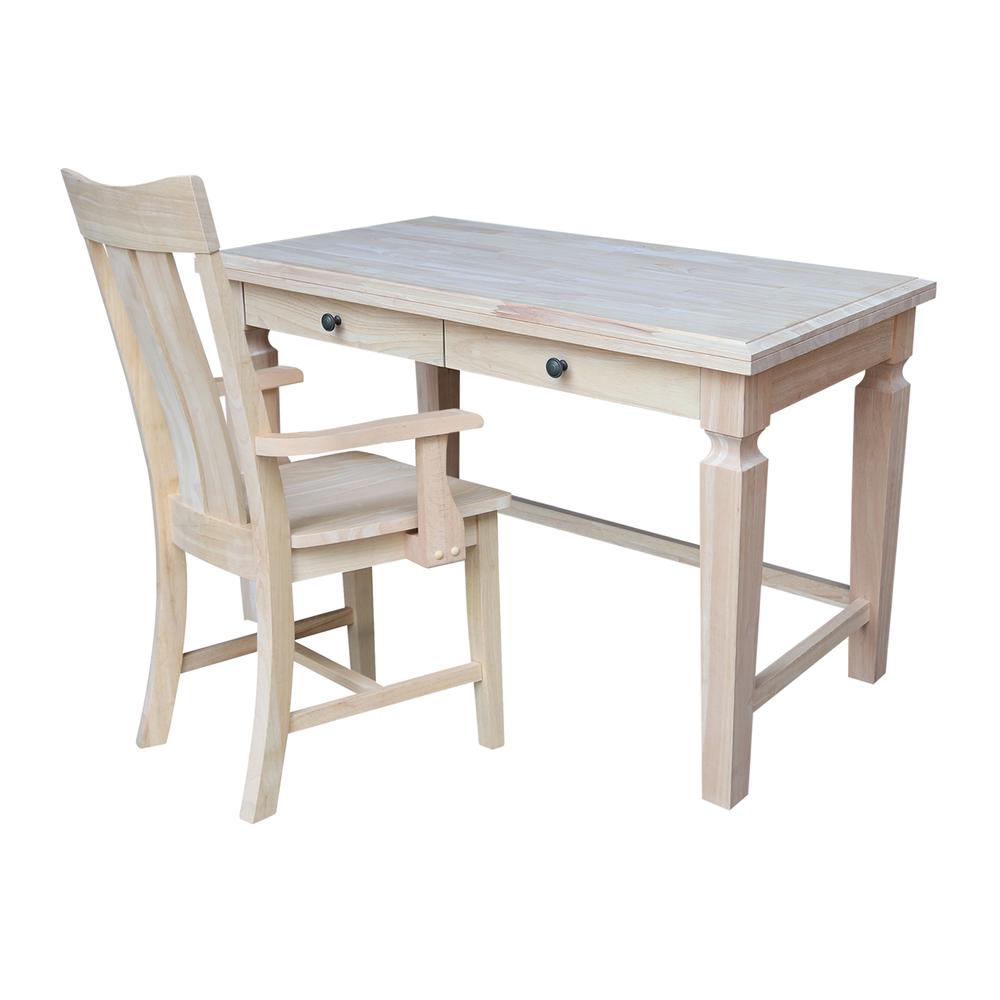 Vista Desk with 2 Drawers and Chair. Picture 1