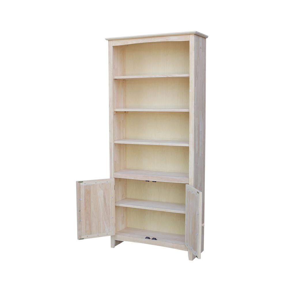 Shaker Bookcase - 72"H , Ready to finish. Picture 5