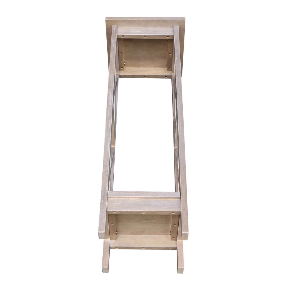 36" X-Sided Plant Stand , Washed Gray Taupe. Picture 5