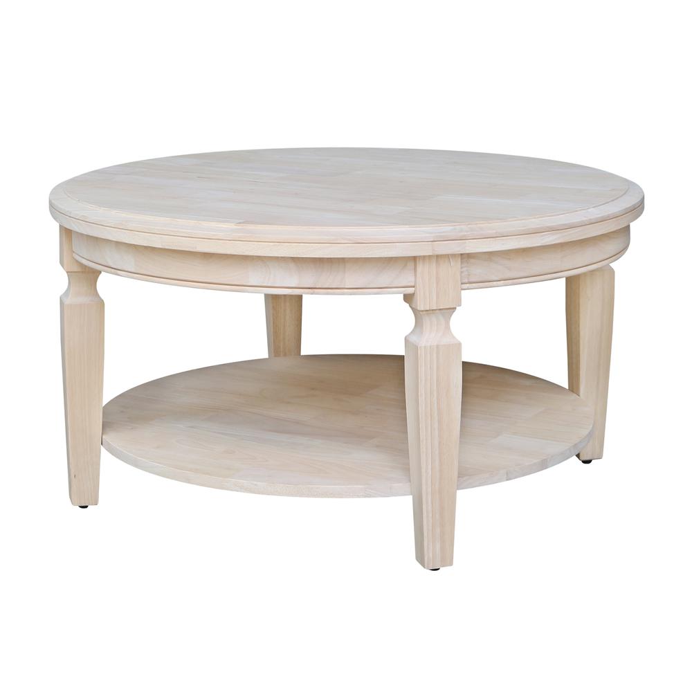 Vista Round Coffee Table, Unfinished, Ready to finish. Picture 6