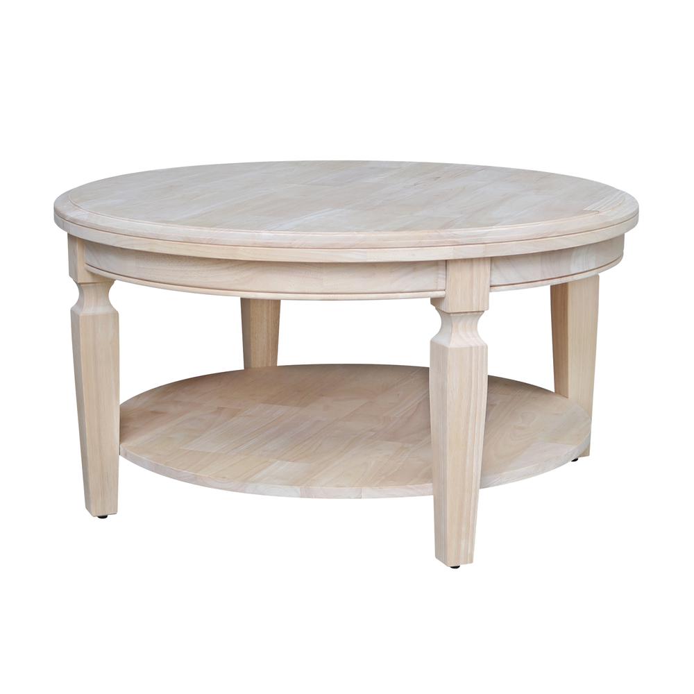 Vista Round Coffee Table, Unfinished, Ready to finish. Picture 3