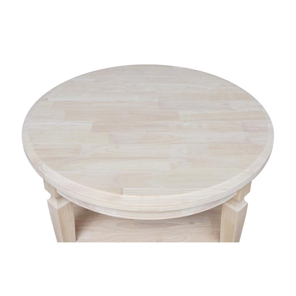 Vista Round Coffee Table, Unfinished, Ready to finish. Picture 5
