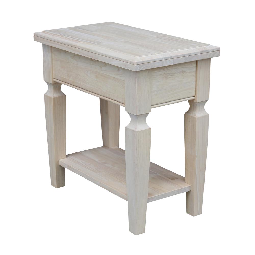 Vista Side Table, Unfinished, Unfinished. Picture 1