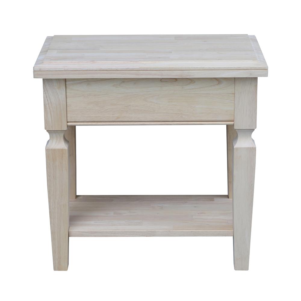 Vista Side Table, Unfinished, Unfinished. Picture 3
