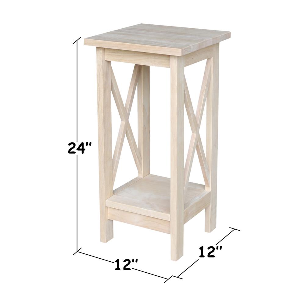 24" X-Sided Plant Stand , Ready to finish. Picture 1