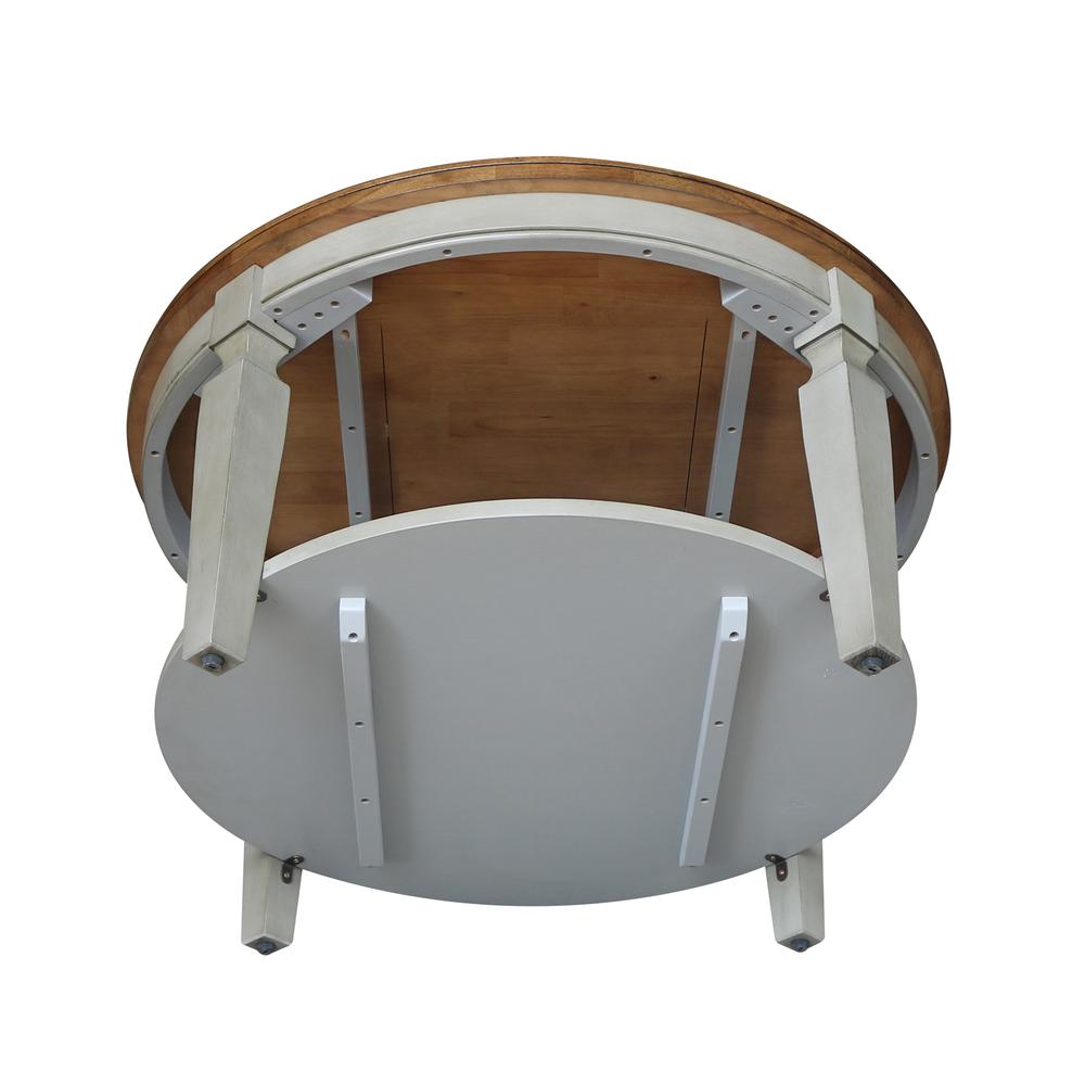 Vista Round Coffee Table, Hickory Stone, Hickory/Stone. Picture 2