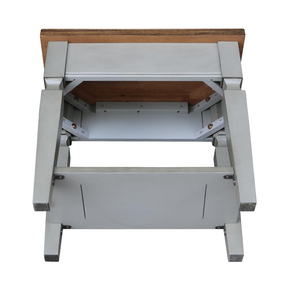 Vista Side Table, Hickory/Stone Finish, Hickory/Stone. Picture 4