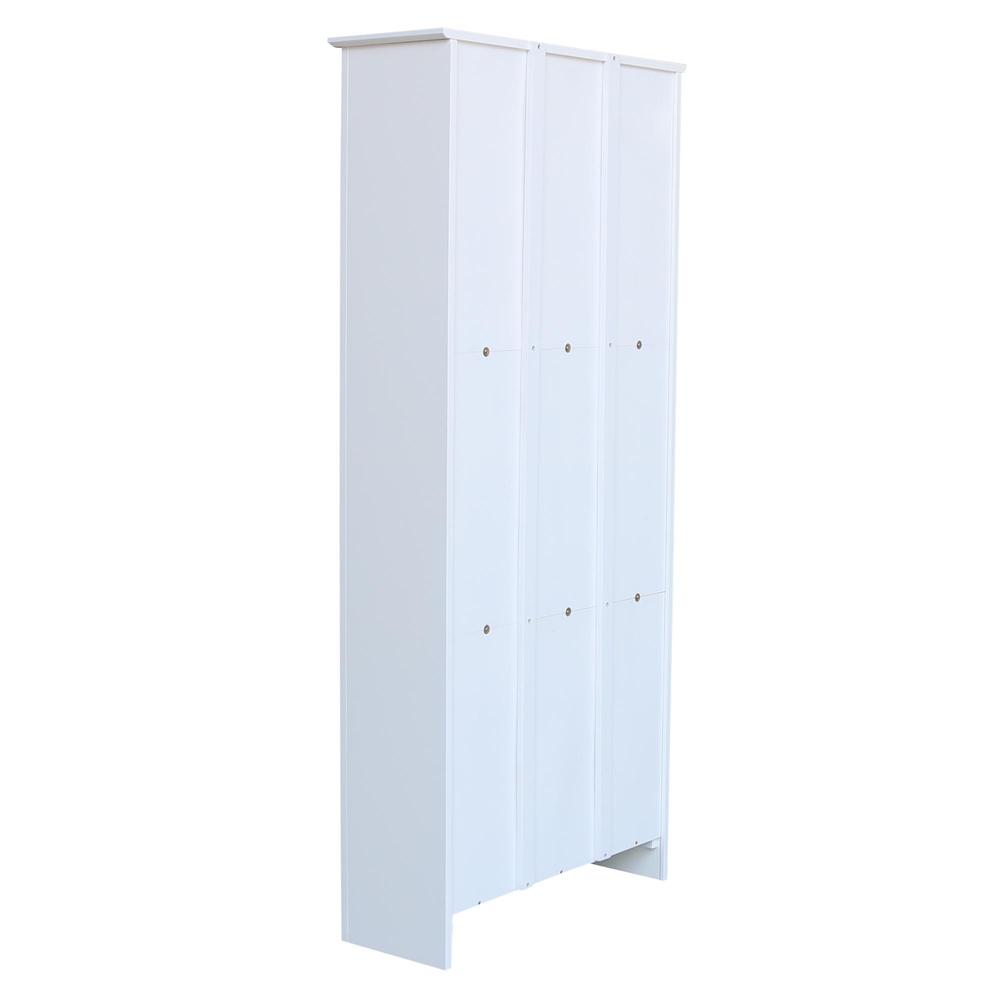 Shaker Bookcase - 72"H, White, White. Picture 7